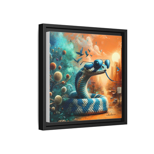 Southwestern Serpent - Gallery Canvas Wrap, Square Frame