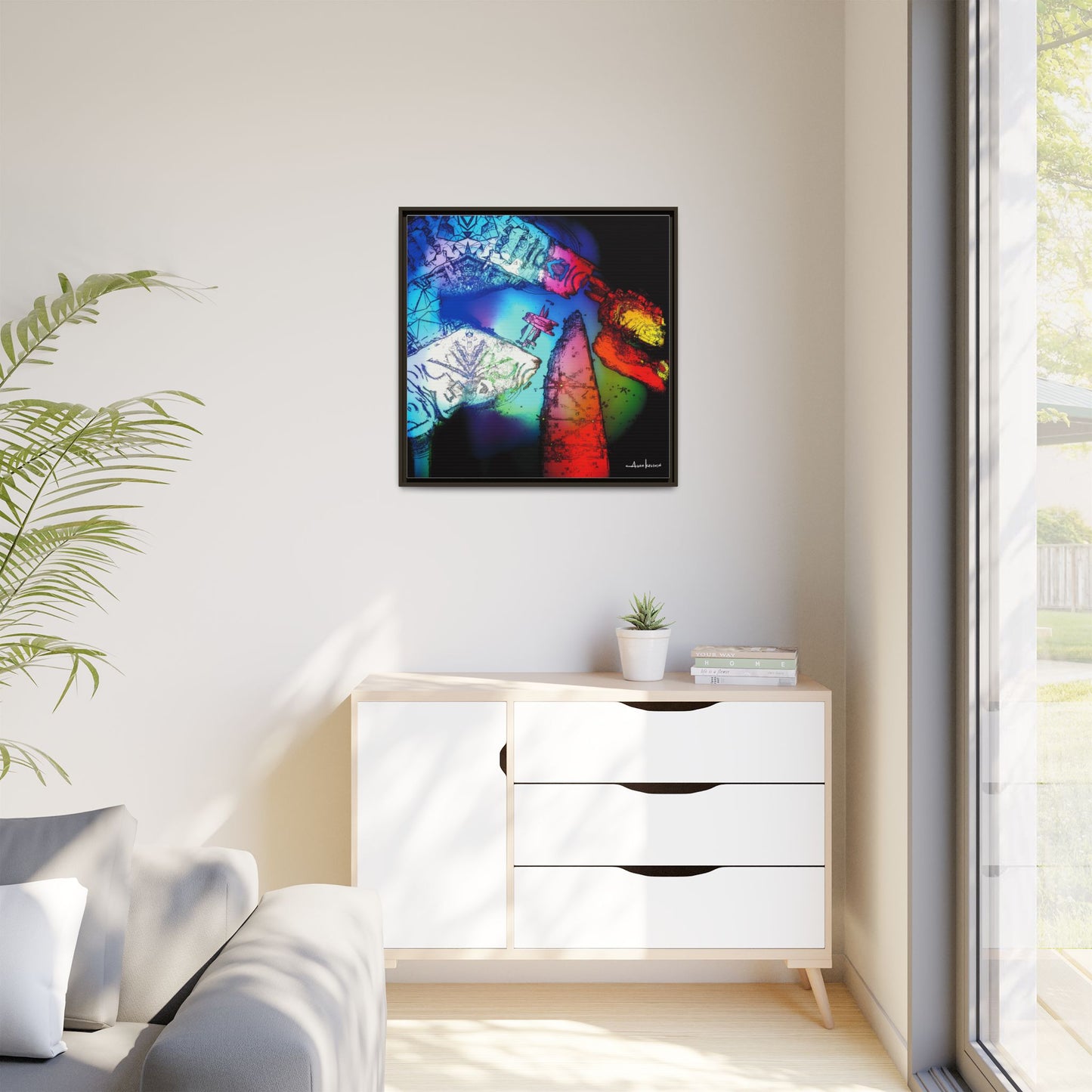 You Digital Turtle - Gallery Canvas Wrap, Square Frame