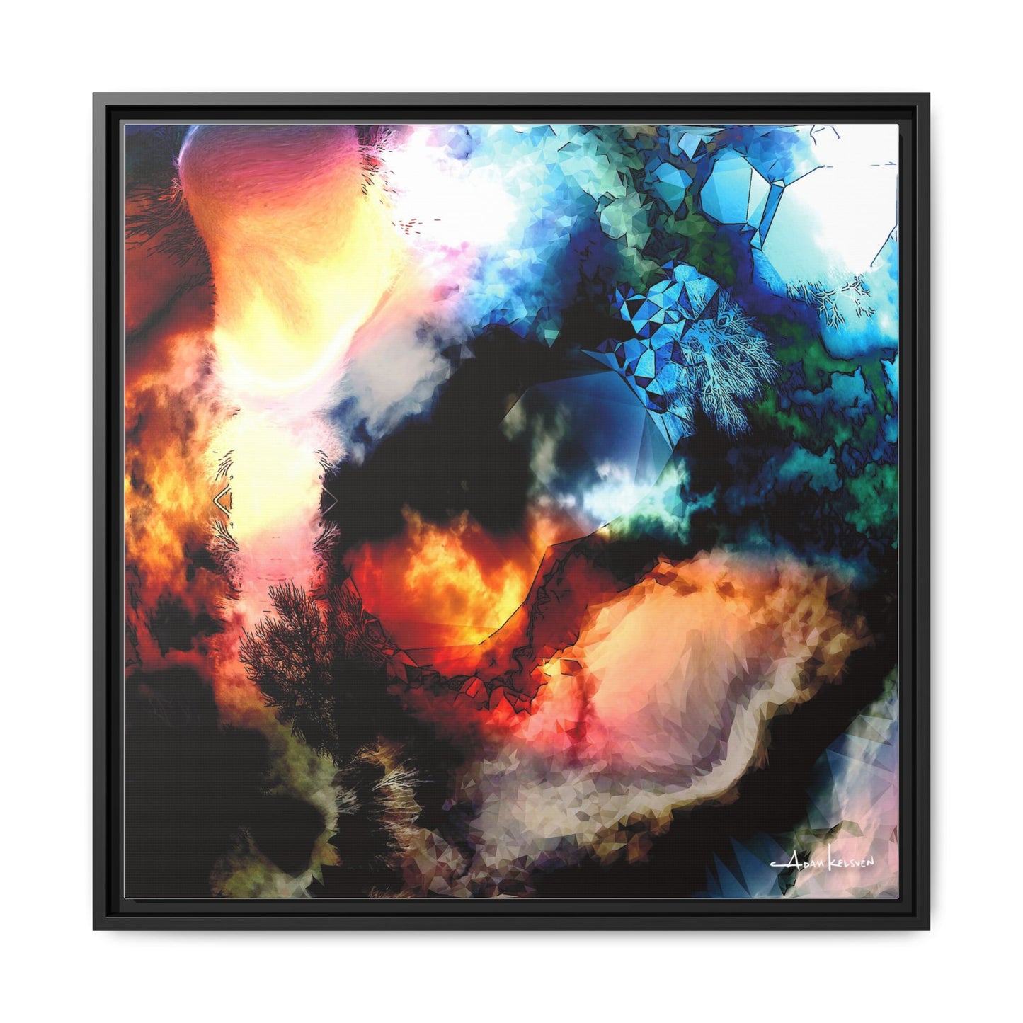 Rubble - Gallery Canvas Wrap, Square Frame
