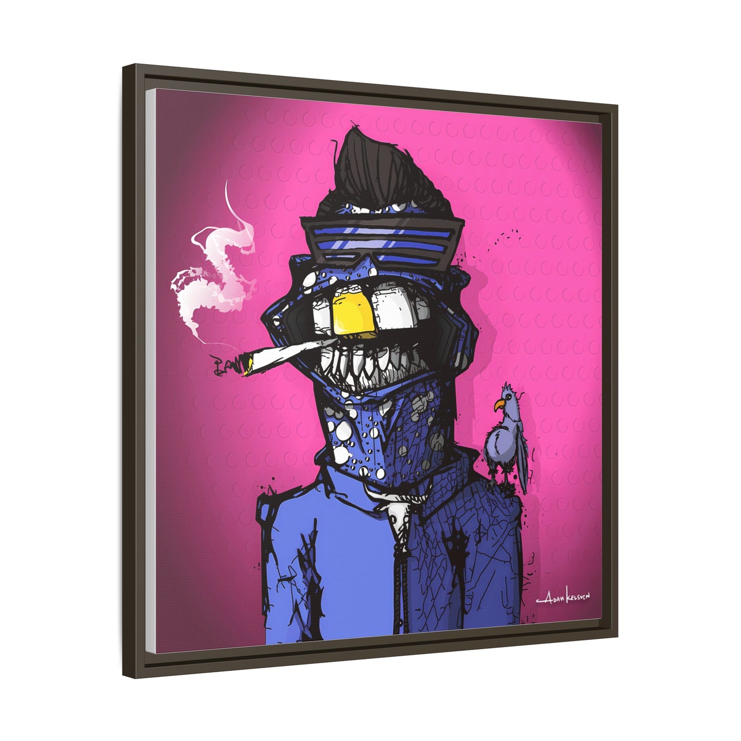 Creep #022 - Gallery Canvas Wraps, Square Frame