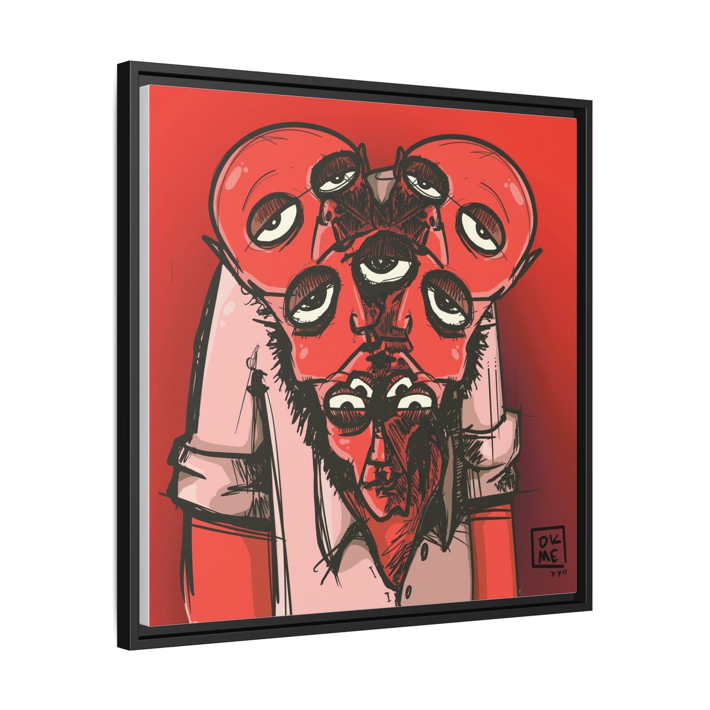 Mern - Gallery Canvas Wrap, Square Frame