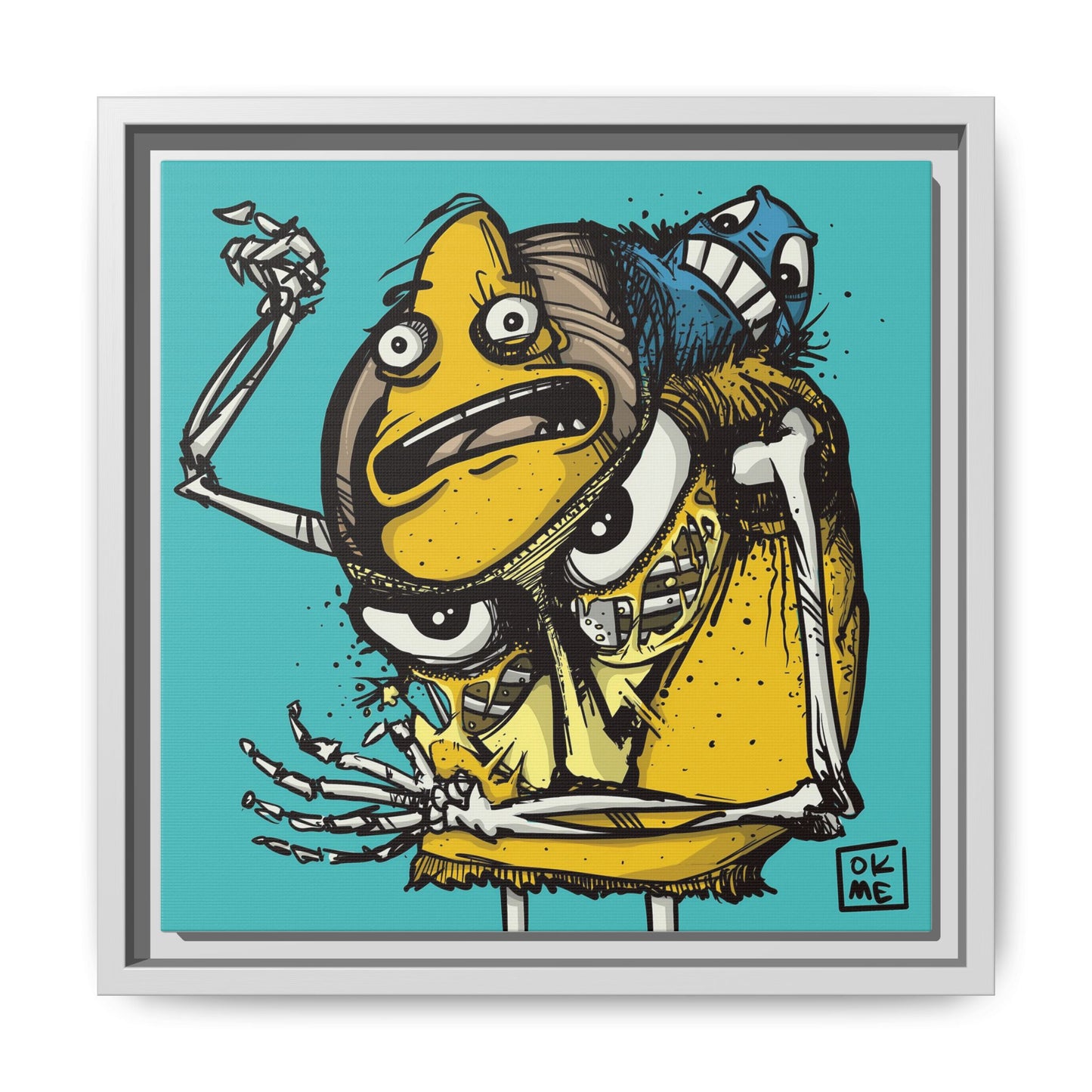 Potato Chip Bag - Gallery Canvas Wrap, Square Frame