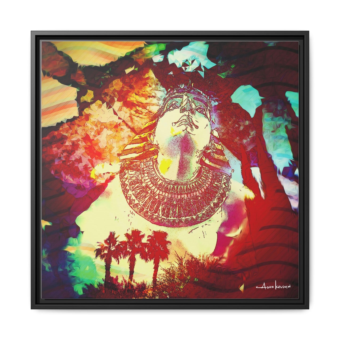 West Quest - Gallery Canvas Wrap, Square Frame