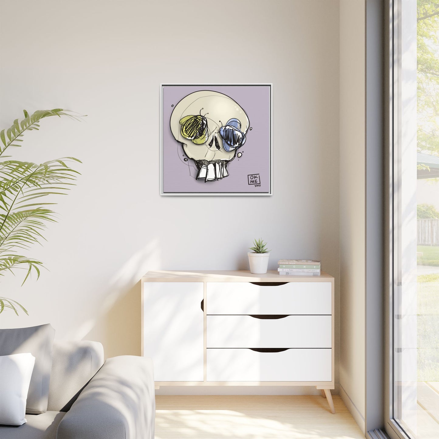 Pearl - Gallery Canvas Wrap, Square Frame