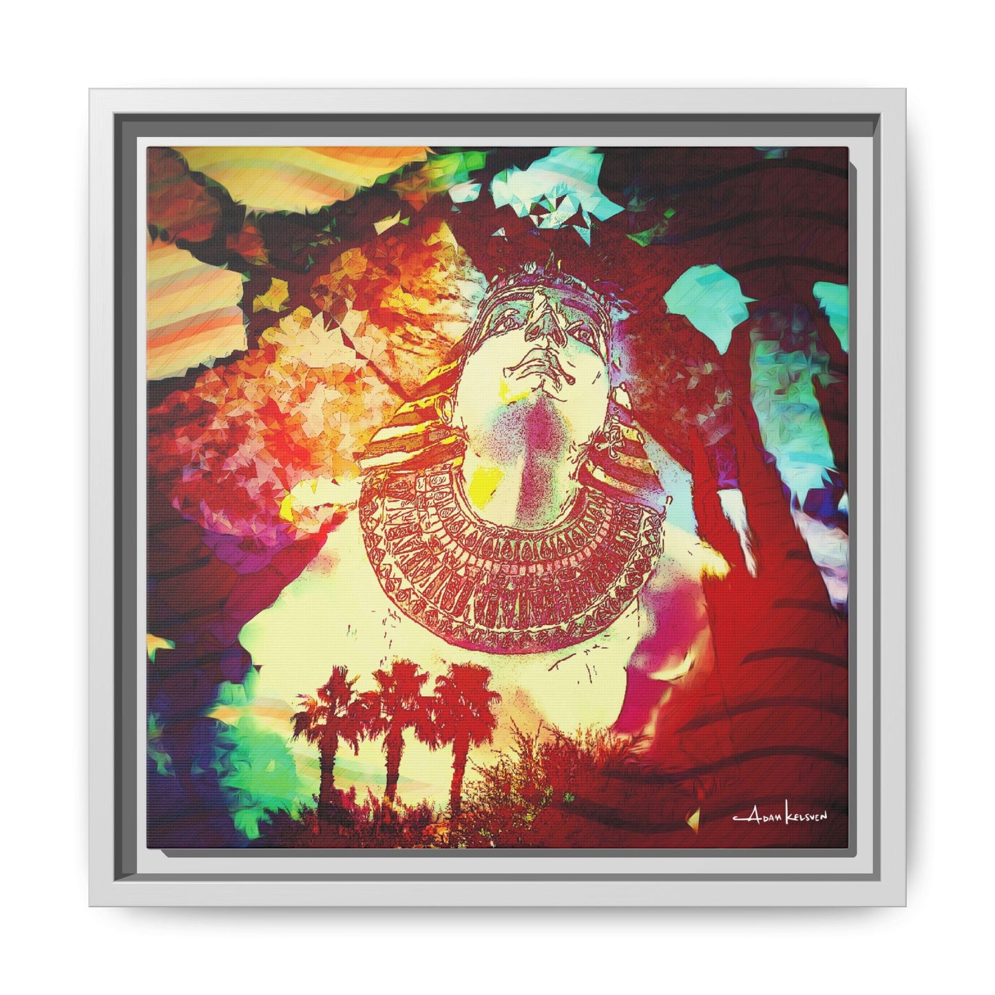 West Quest - Gallery Canvas Wrap, Square Frame