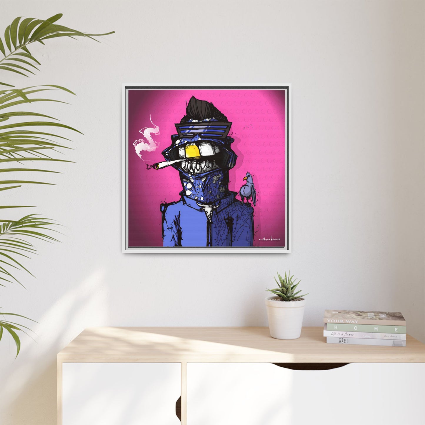 Creep #022 - Gallery Canvas Wraps, Square Frame