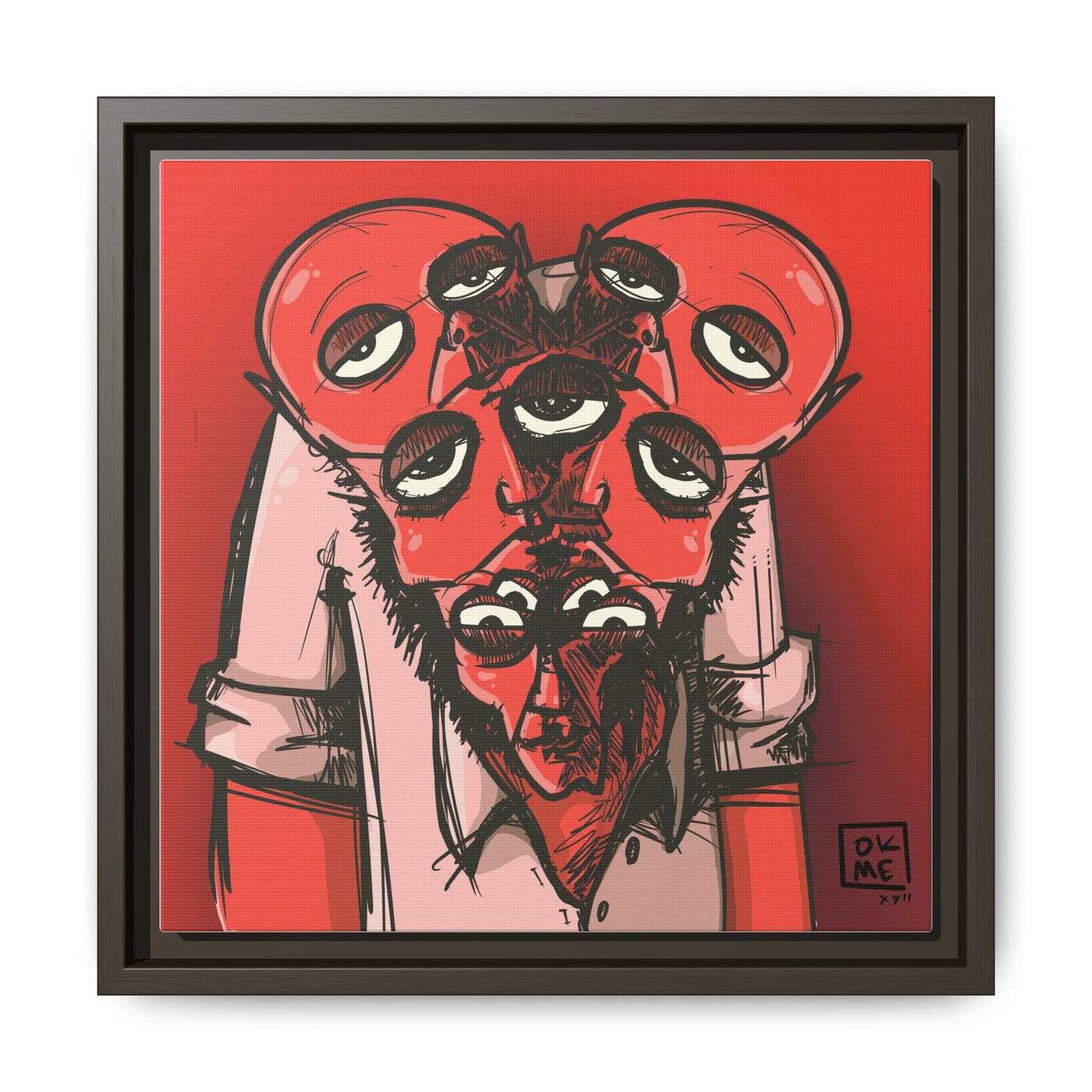 Mern - Gallery Canvas Wrap, Square Frame