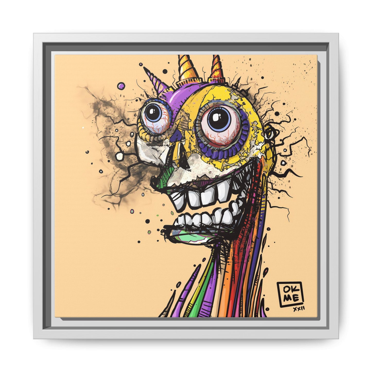Fanta - Gallery Canvas Wrap, Square Frame