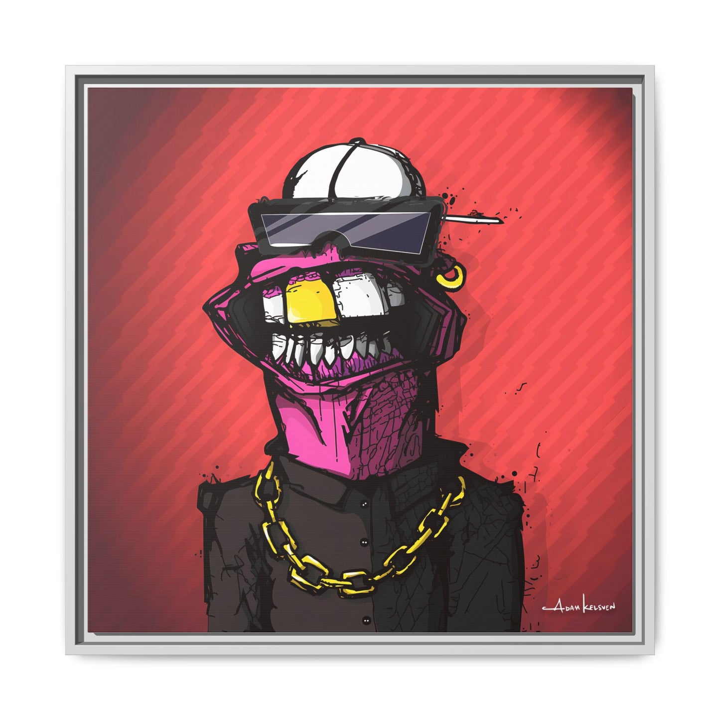 Creep #063 - Gallery Canvas Wraps, Square Frame