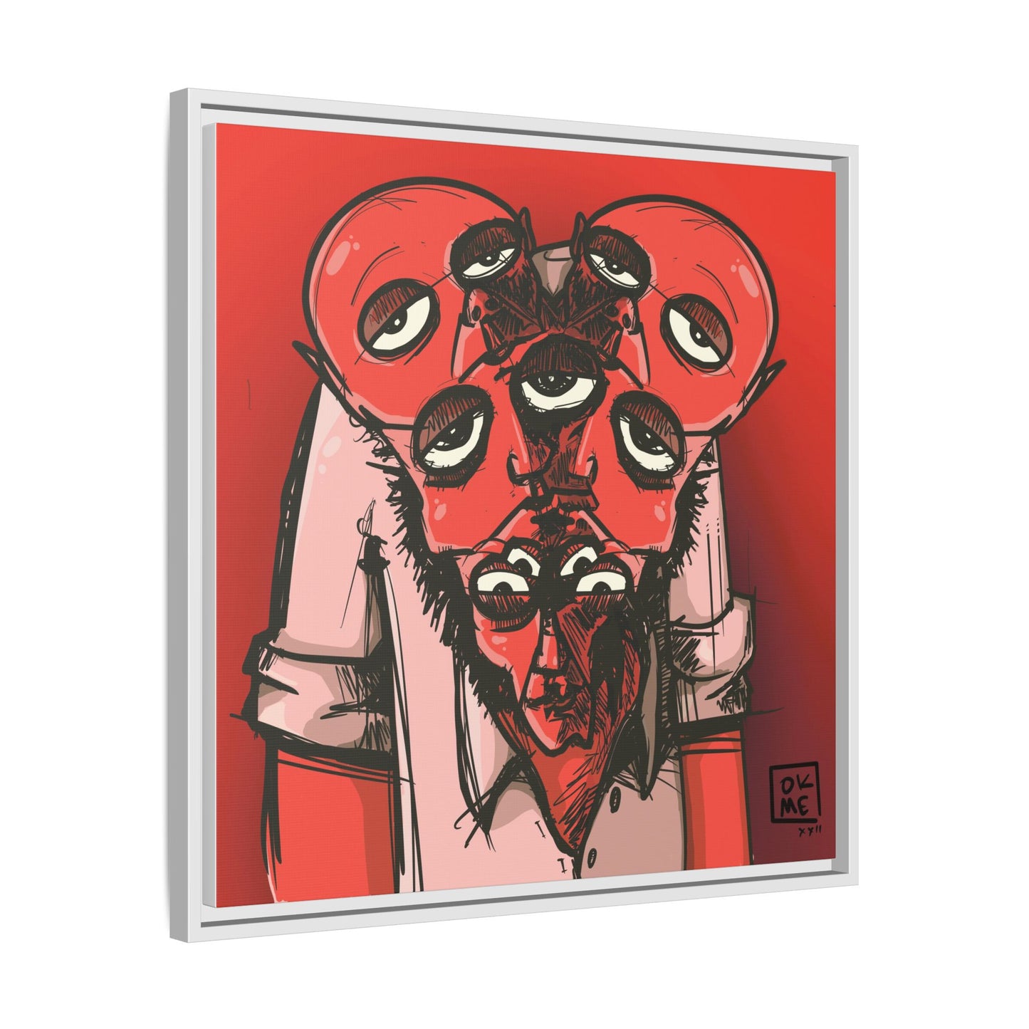 Mern - Gallery Canvas Wrap, Square Frame
