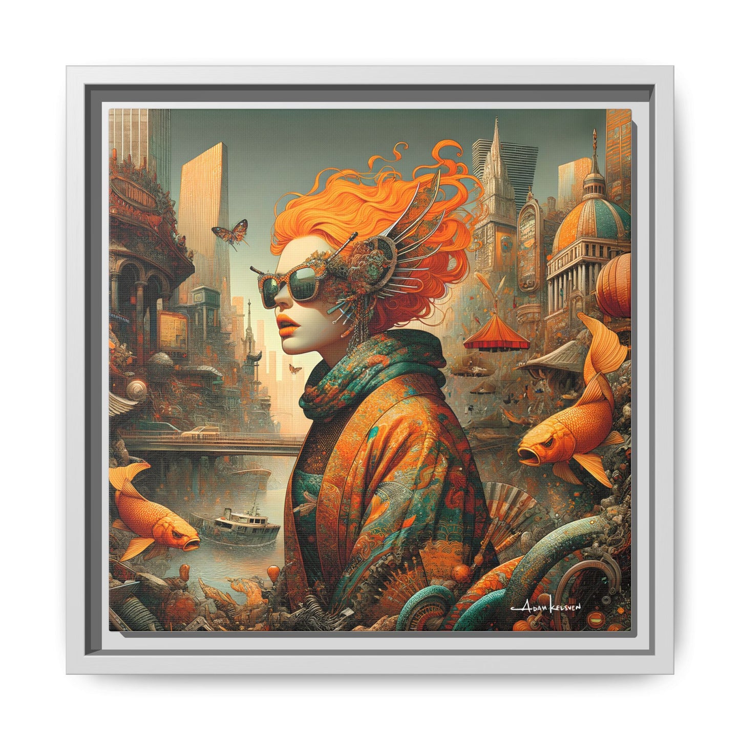 Urban Siren - Gallery Canvas Wrap, Square Frame
