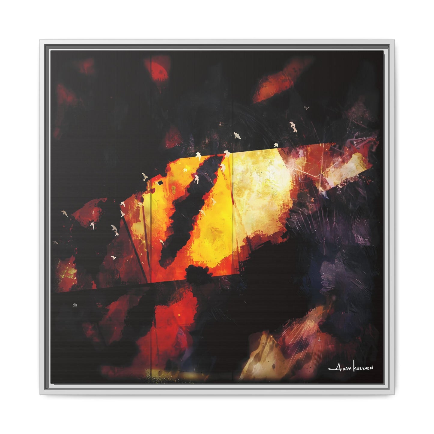 Birds Eye View - Gallery Canvas Wrap, Square Frame
