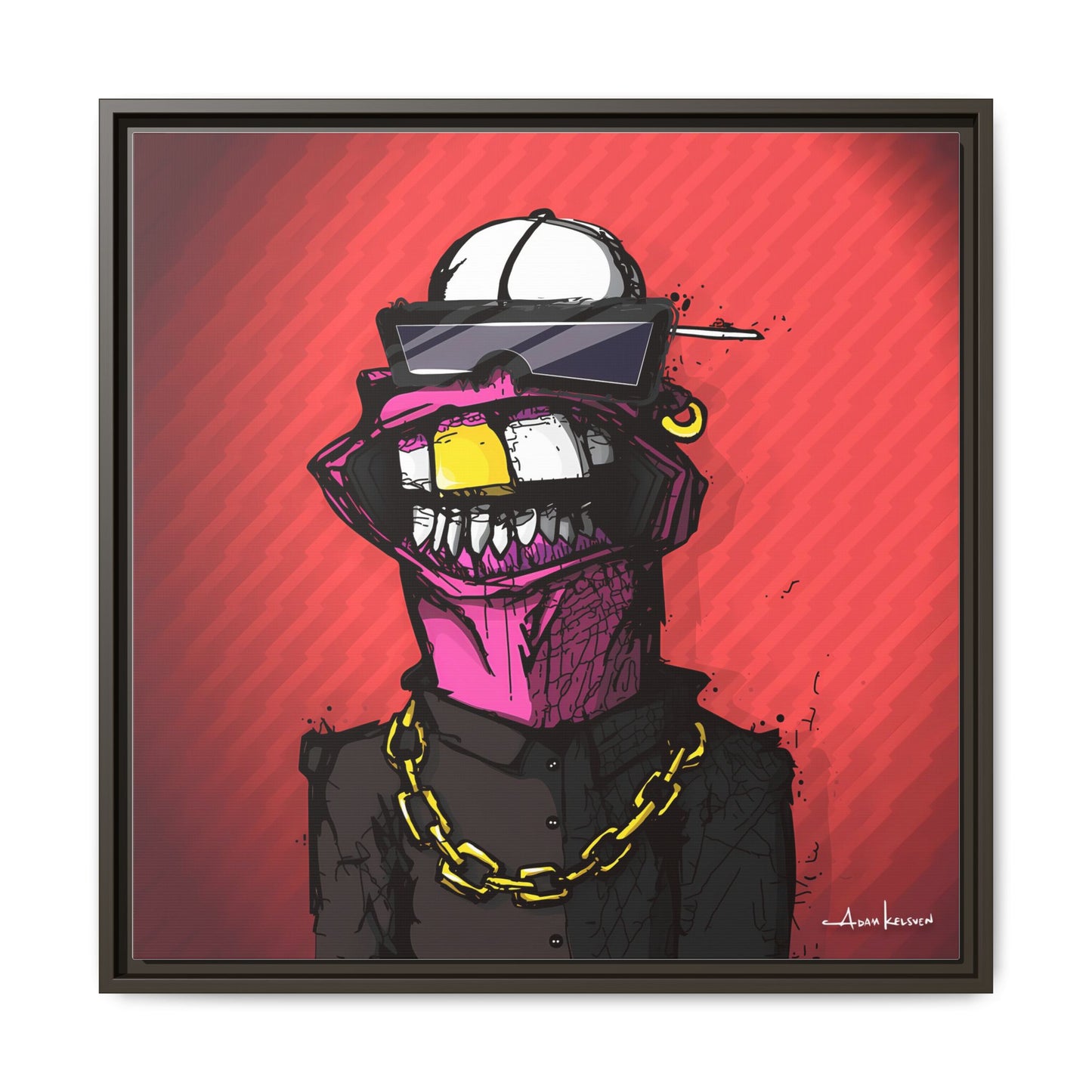Creep #063 - Gallery Canvas Wraps, Square Frame