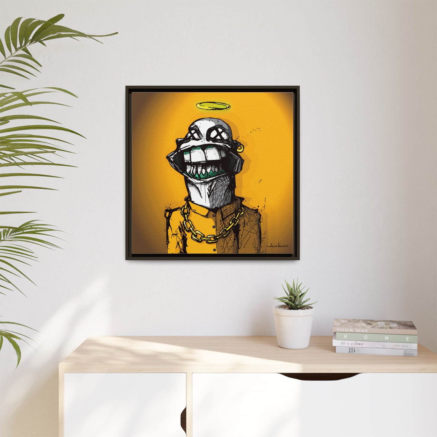 Creep #139 - Gallery Canvas Wraps, Square Frame