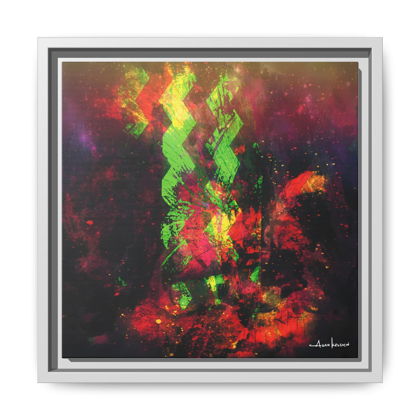 Sailboat - Gallery Canvas Wrap, Square Frame