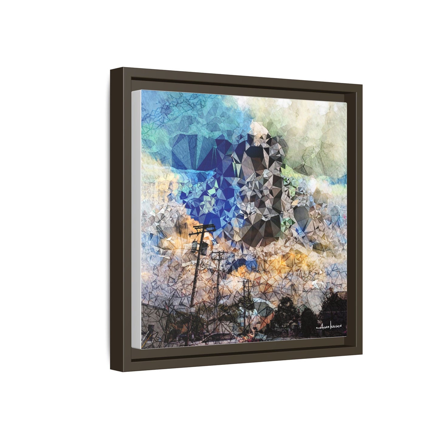 Storms - Gallery Canvas Wrap, Square Frame