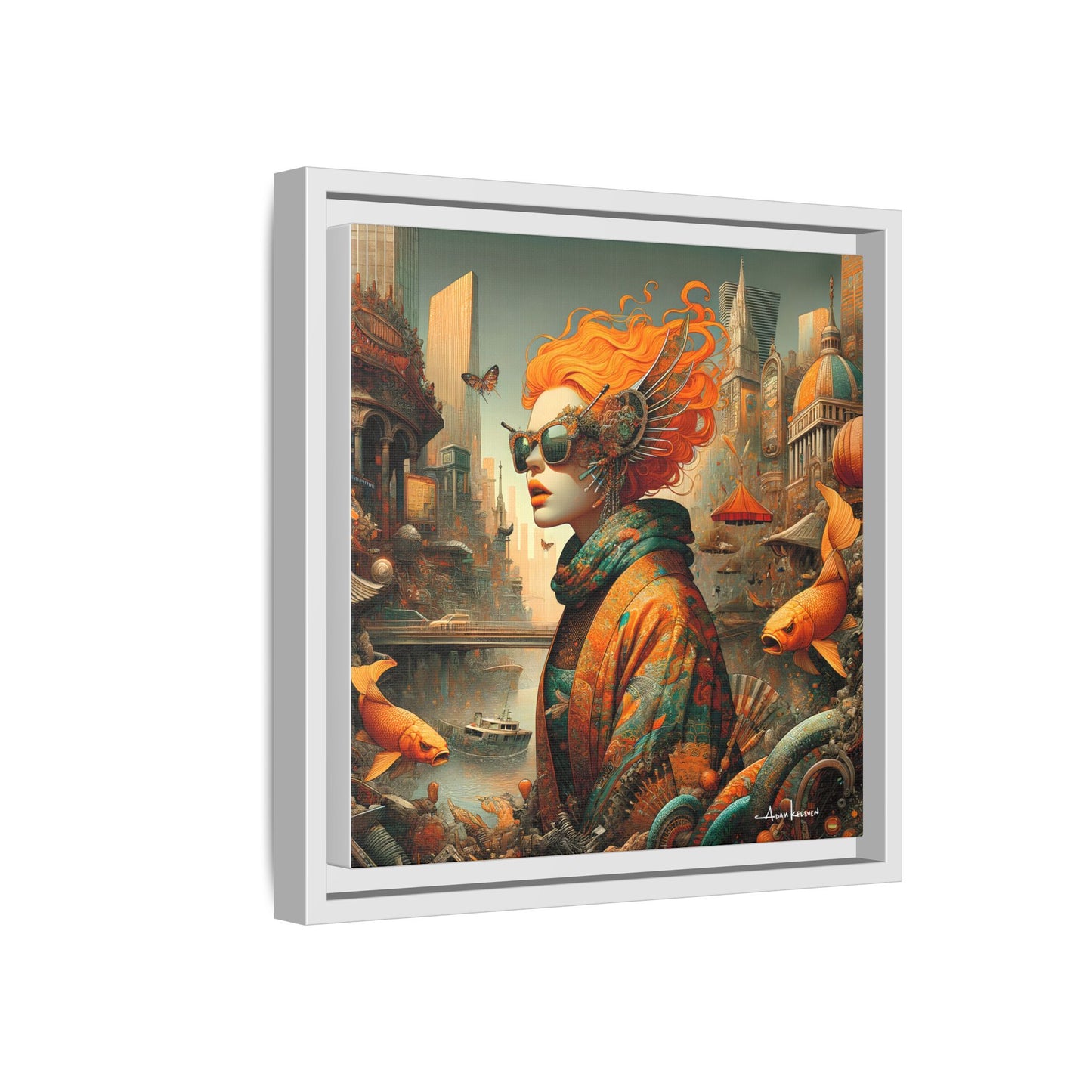 Urban Siren - Gallery Canvas Wrap, Square Frame
