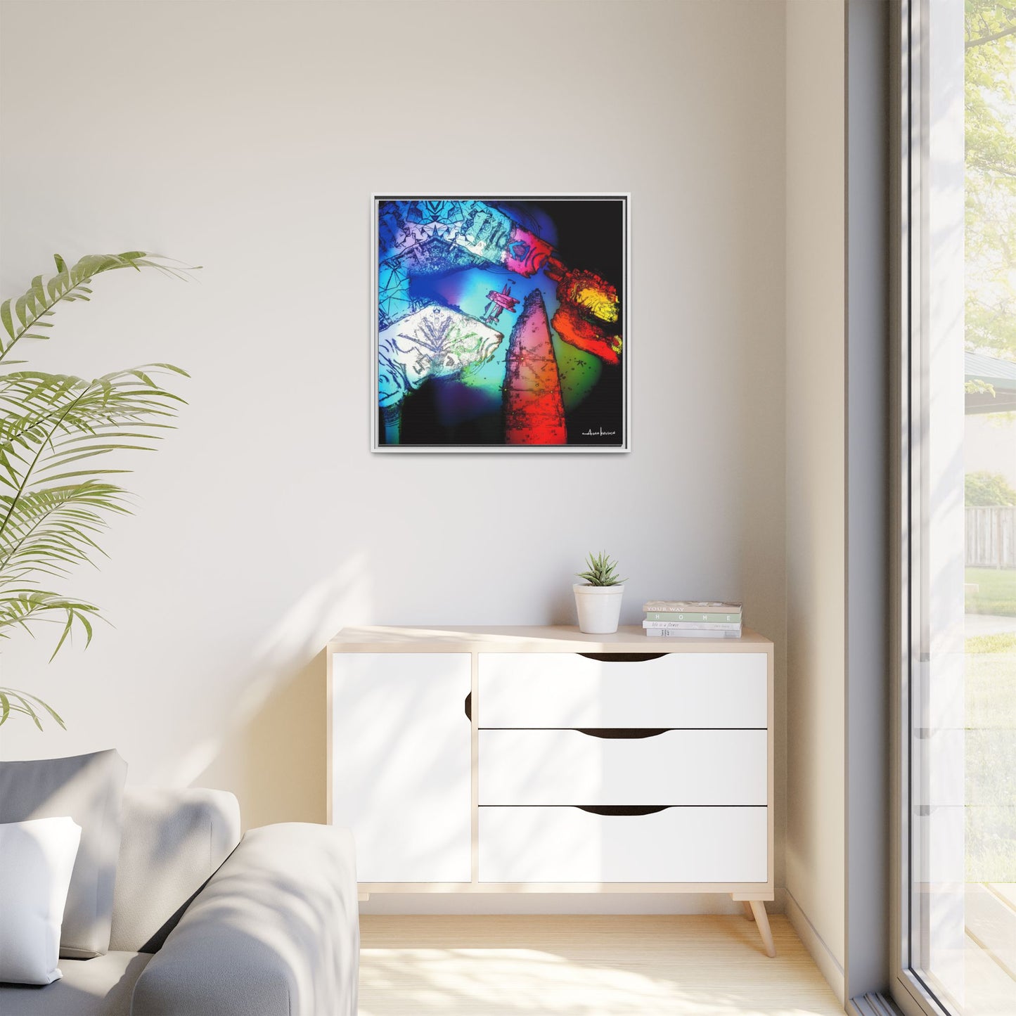 You Digital Turtle - Gallery Canvas Wrap, Square Frame