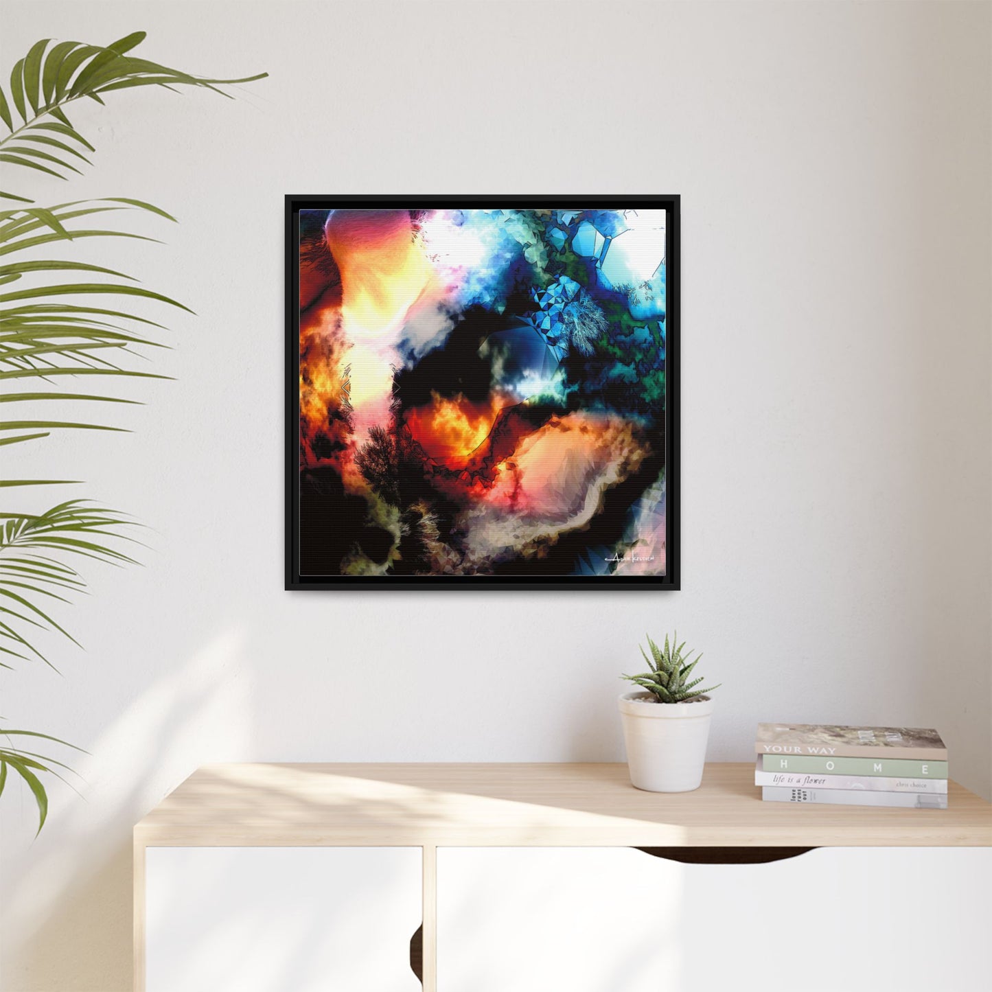 Rubble - Gallery Canvas Wrap, Square Frame