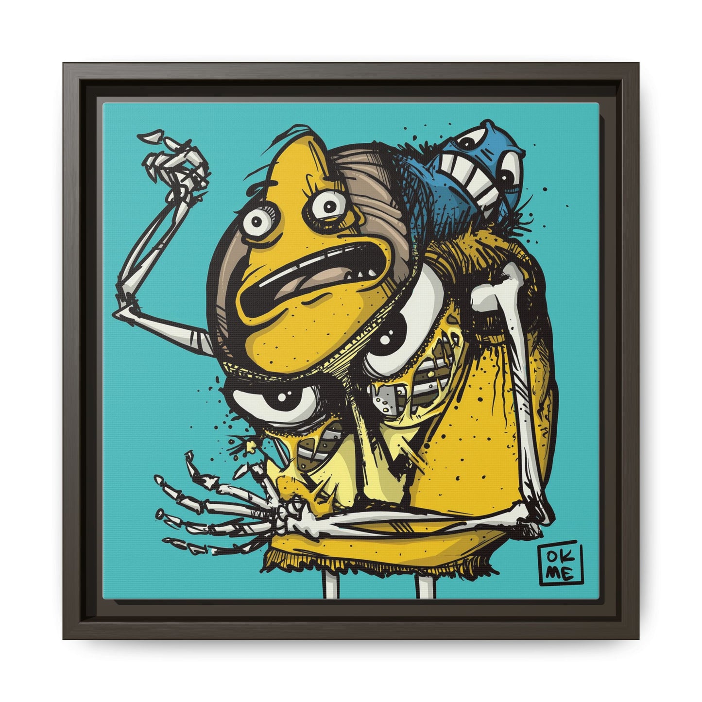 Potato Chip Bag - Gallery Canvas Wrap, Square Frame