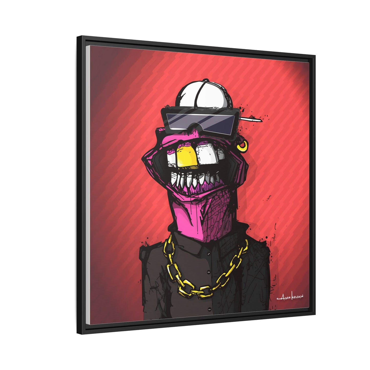 Creep #063 - Gallery Canvas Wraps, Square Frame