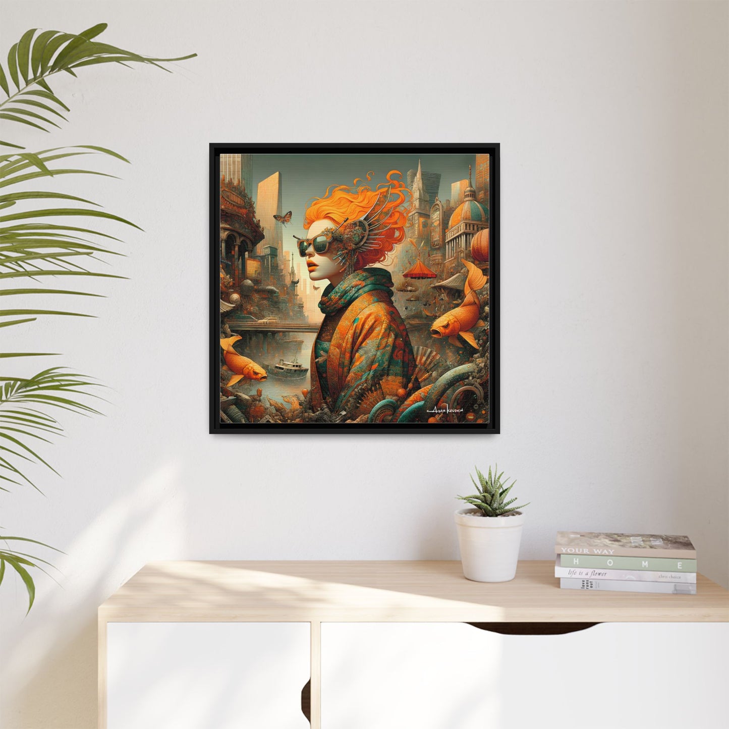 Urban Siren - Gallery Canvas Wrap, Square Frame