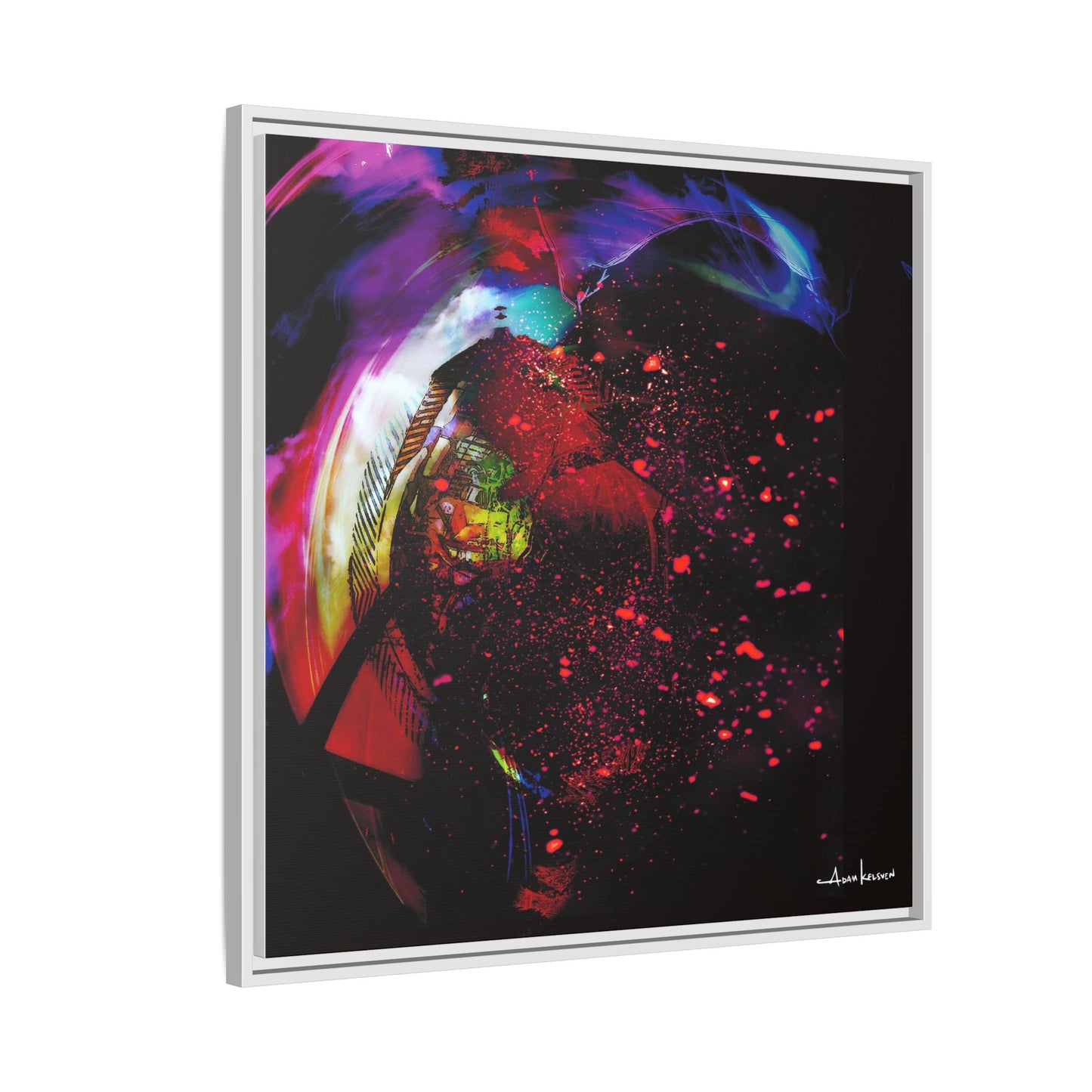 Matrices - Gallery Canvas Wrap, Square Frame
