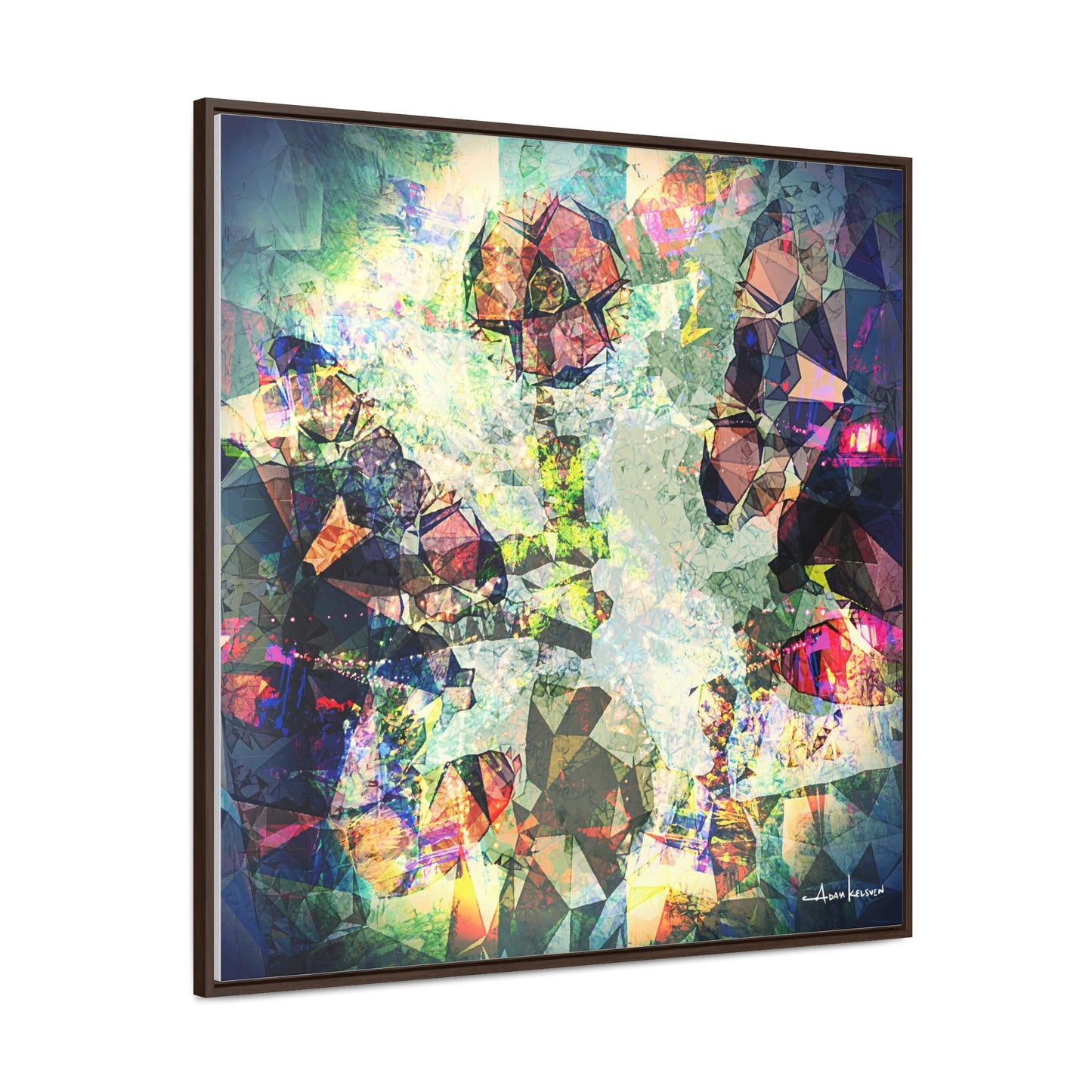 Gentlemanly Conversation - Canvas Print, Square Frame