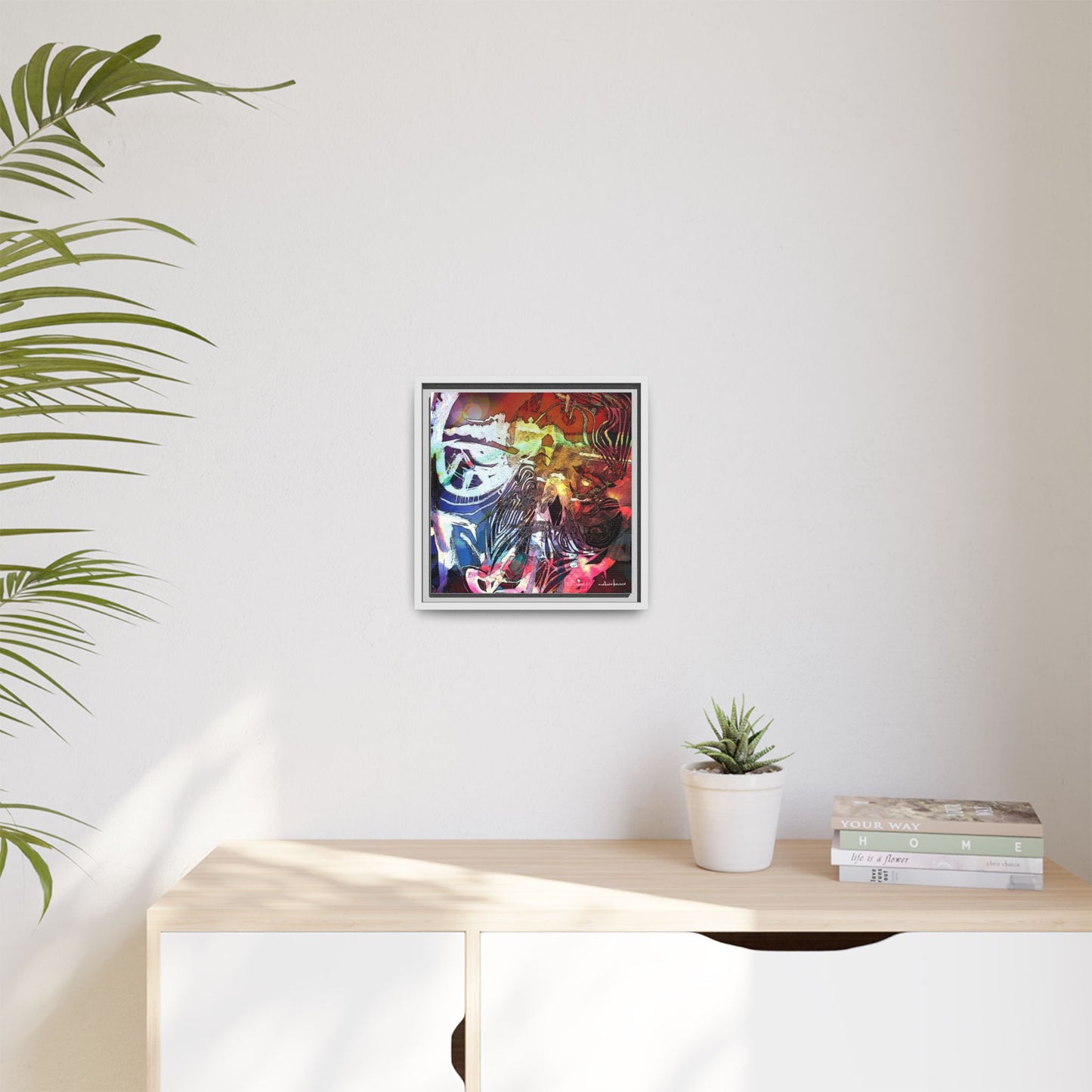 Machine - Gallery Canvas Wrap, Square Frame