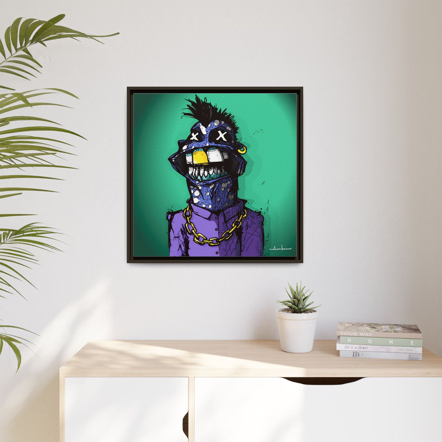 Creep #169 - Gallery Canvas Wraps, Square Frame