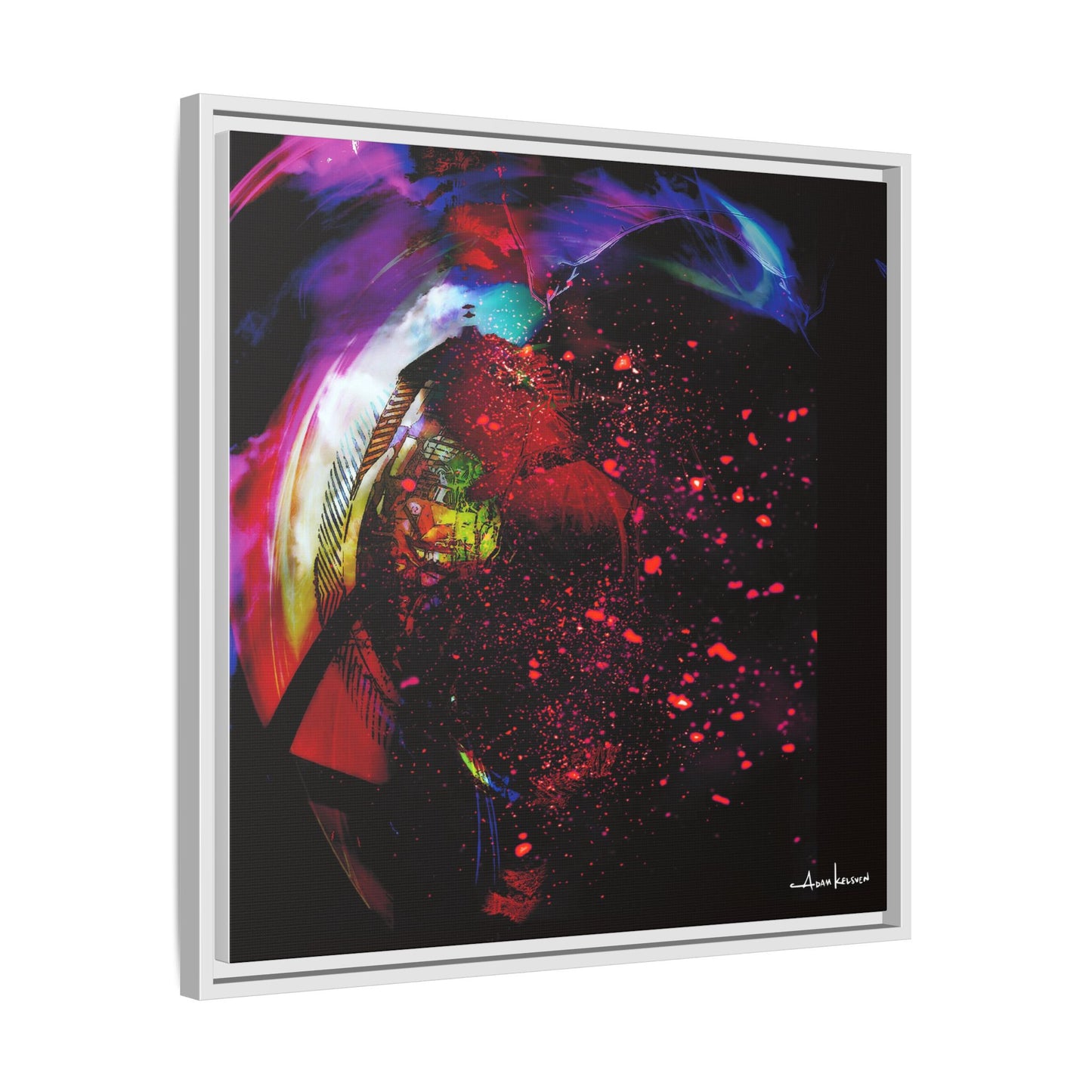 Matrices - Gallery Canvas Wrap, Square Frame