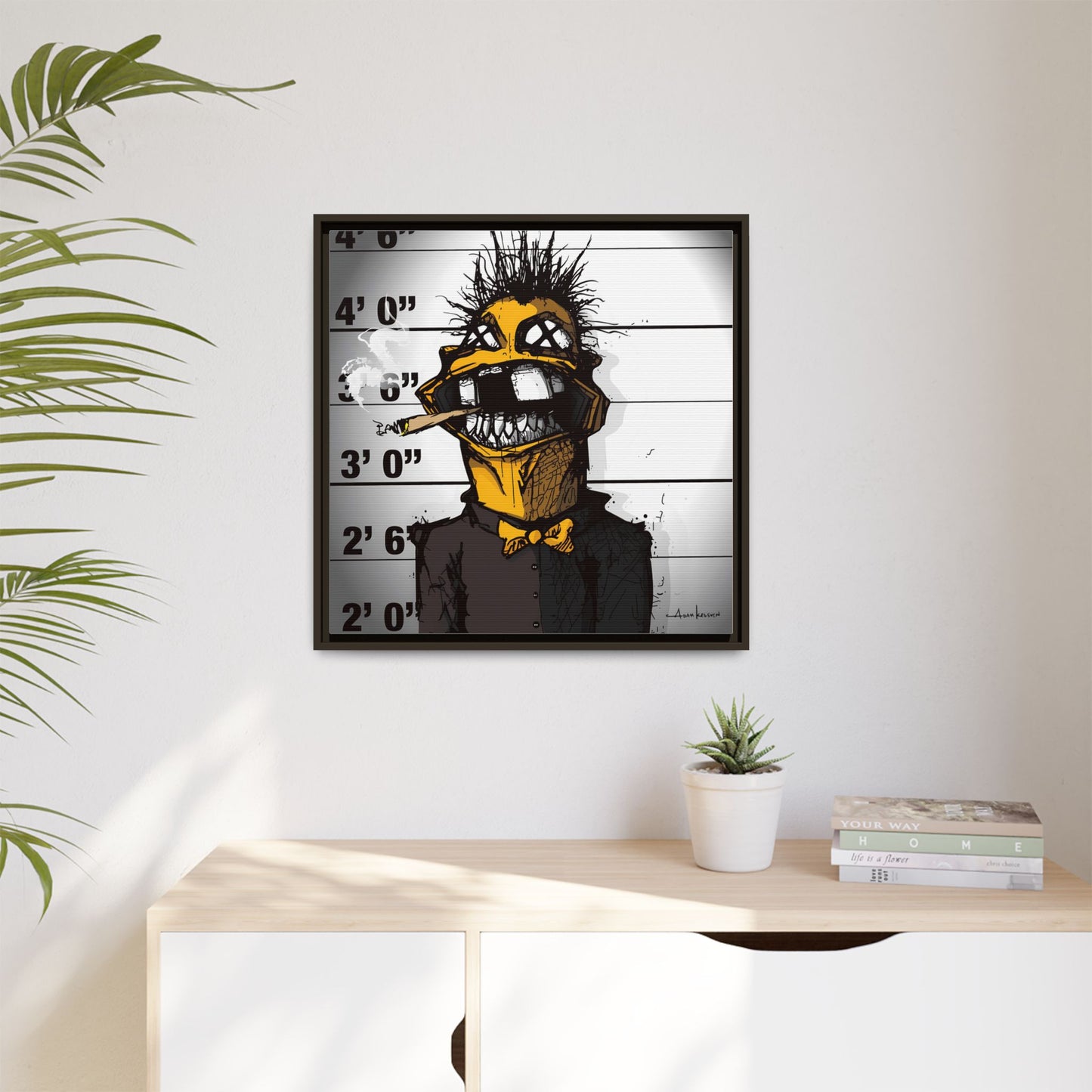 Creep #323 - Gallery Canvas Wraps, Square Frame