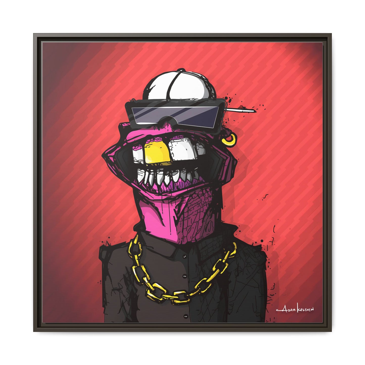 Creep #063 - Gallery Canvas Wraps, Square Frame