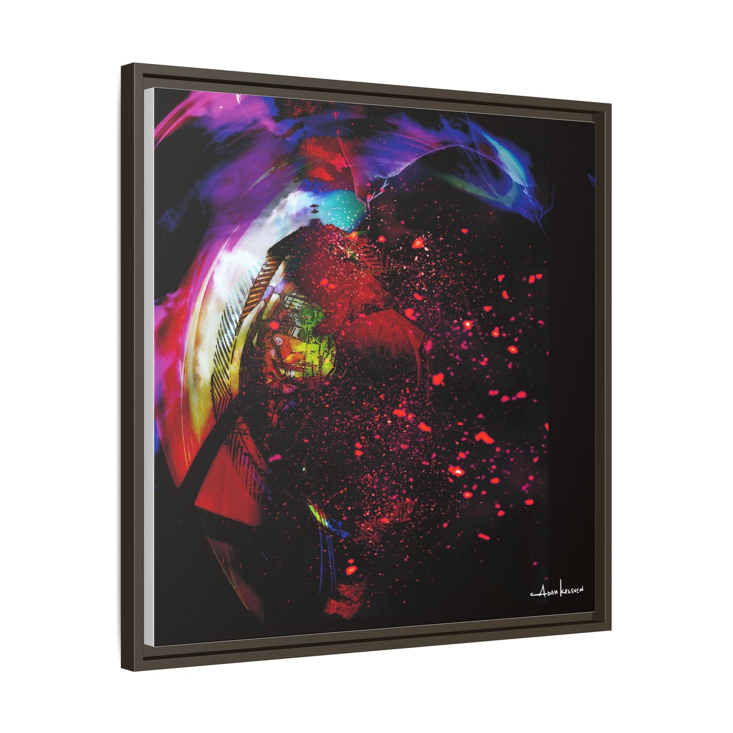 Matrices - Gallery Canvas Wrap, Square Frame