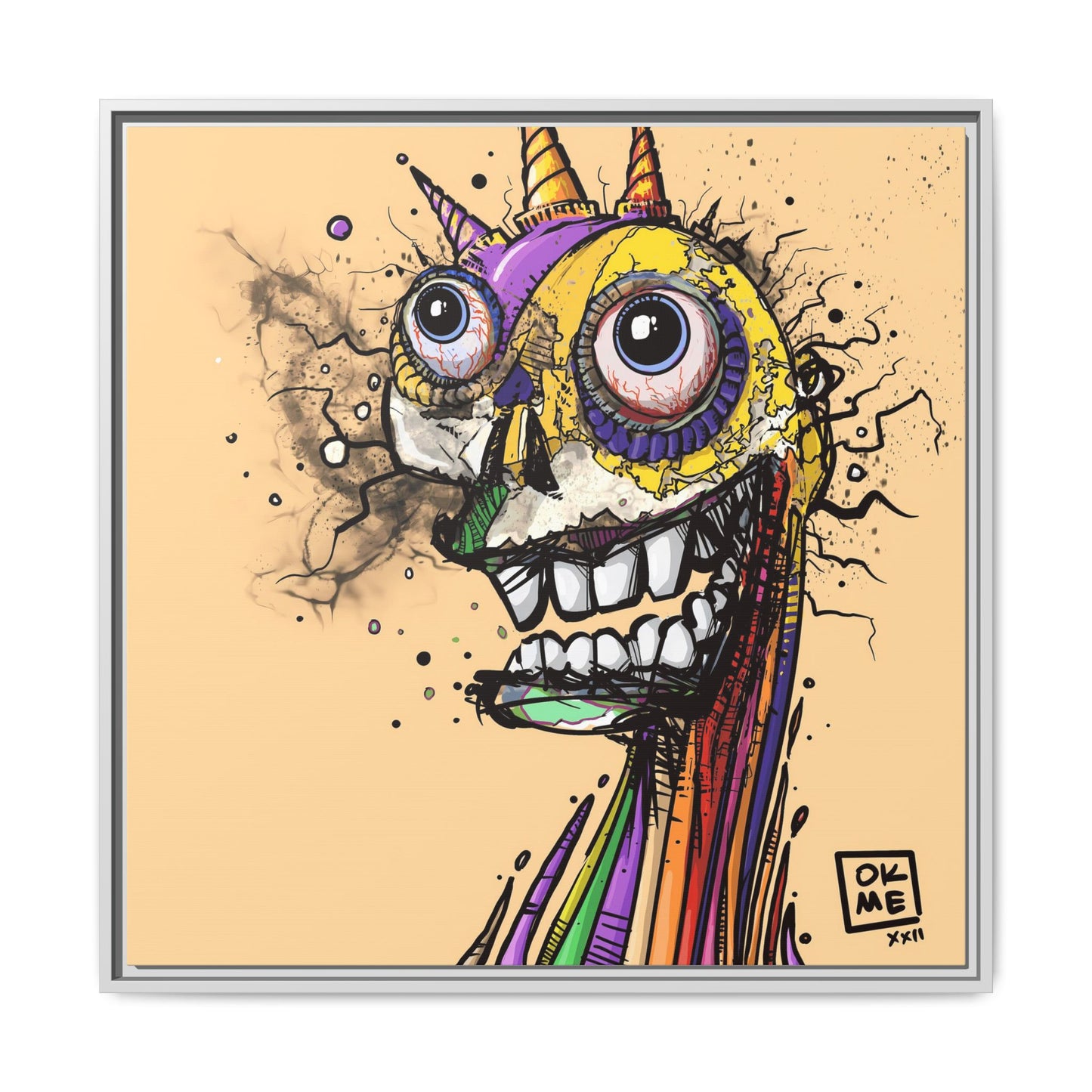 Fanta - Gallery Canvas Wrap, Square Frame