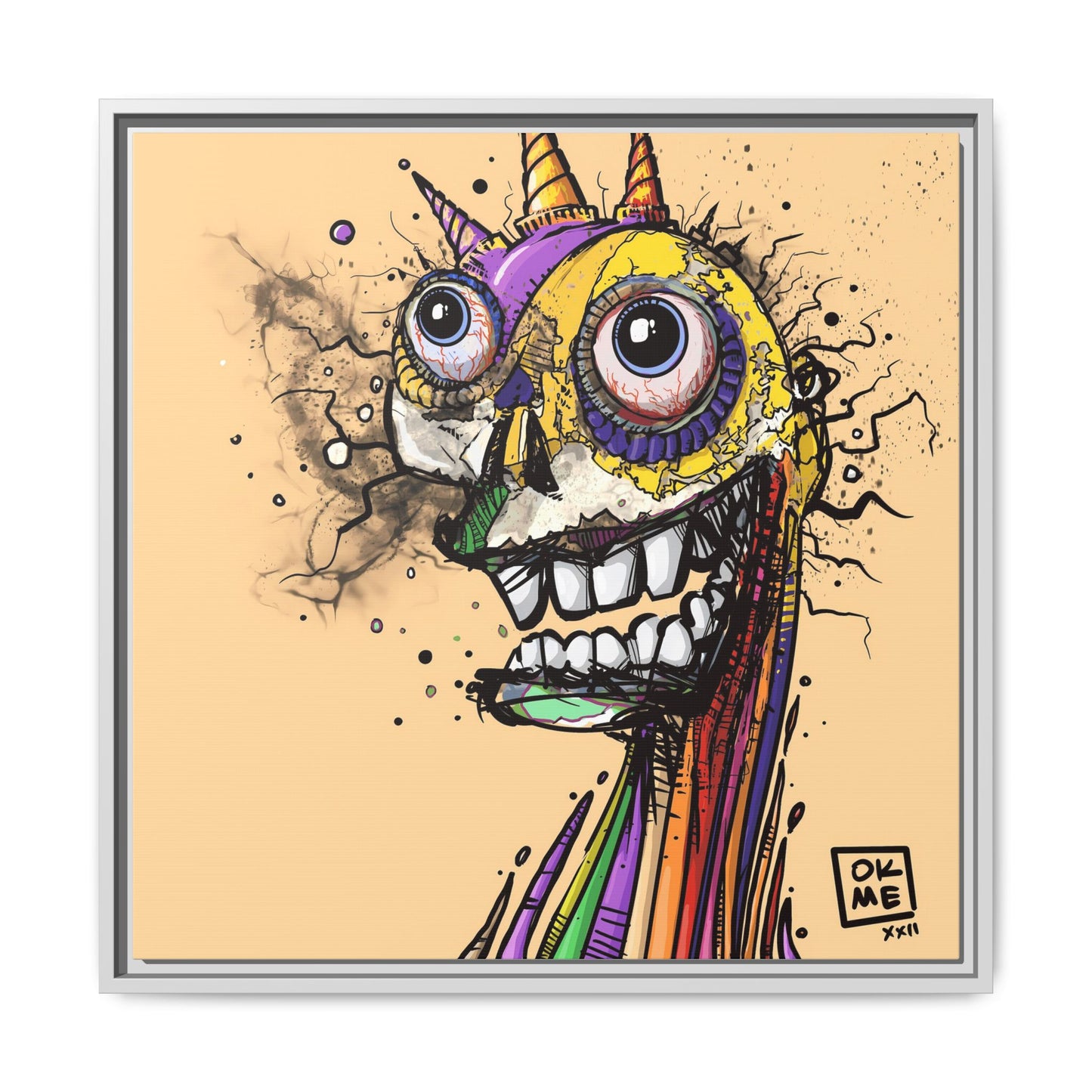 Fanta - Gallery Canvas Wrap, Square Frame