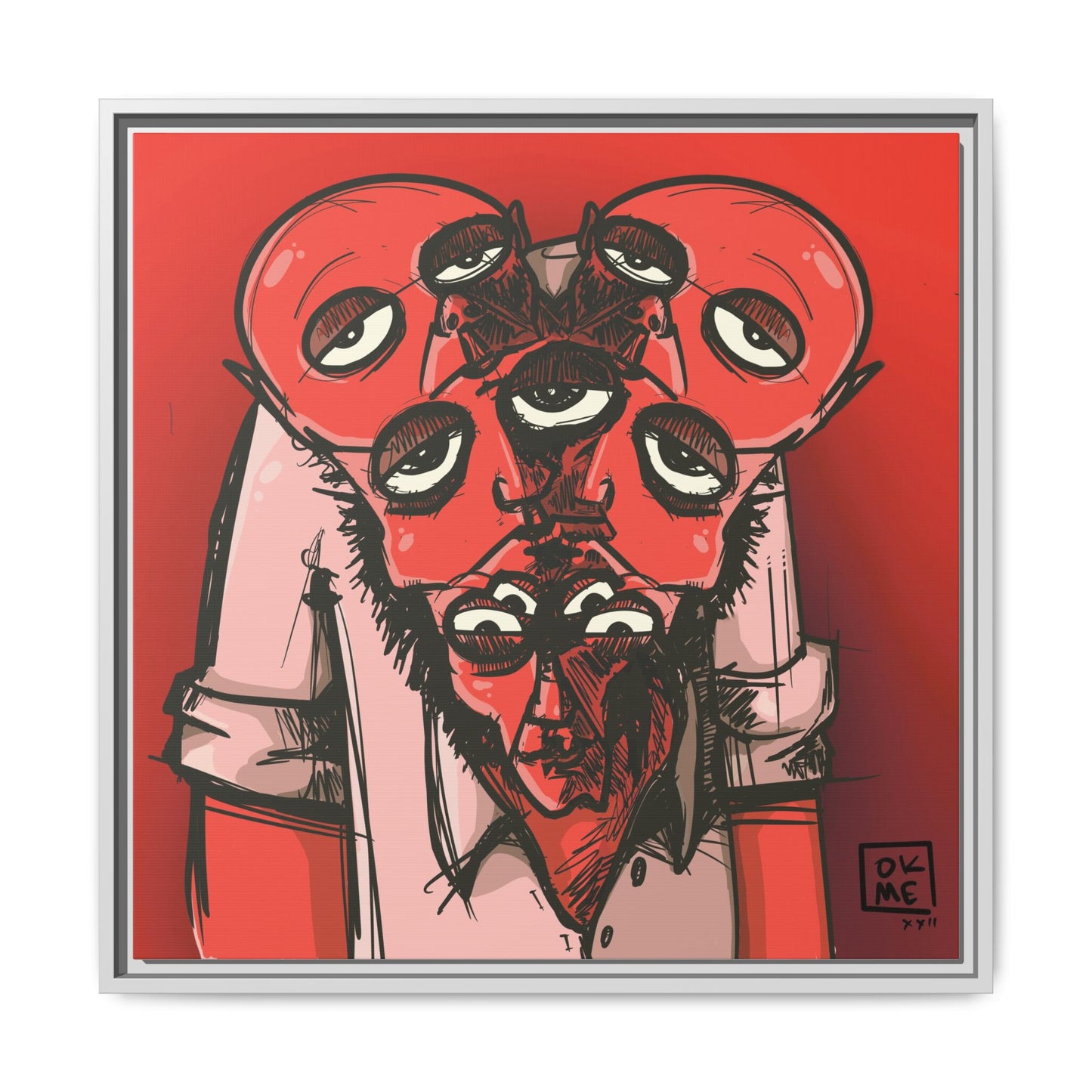 Mern - Gallery Canvas Wrap, Square Frame