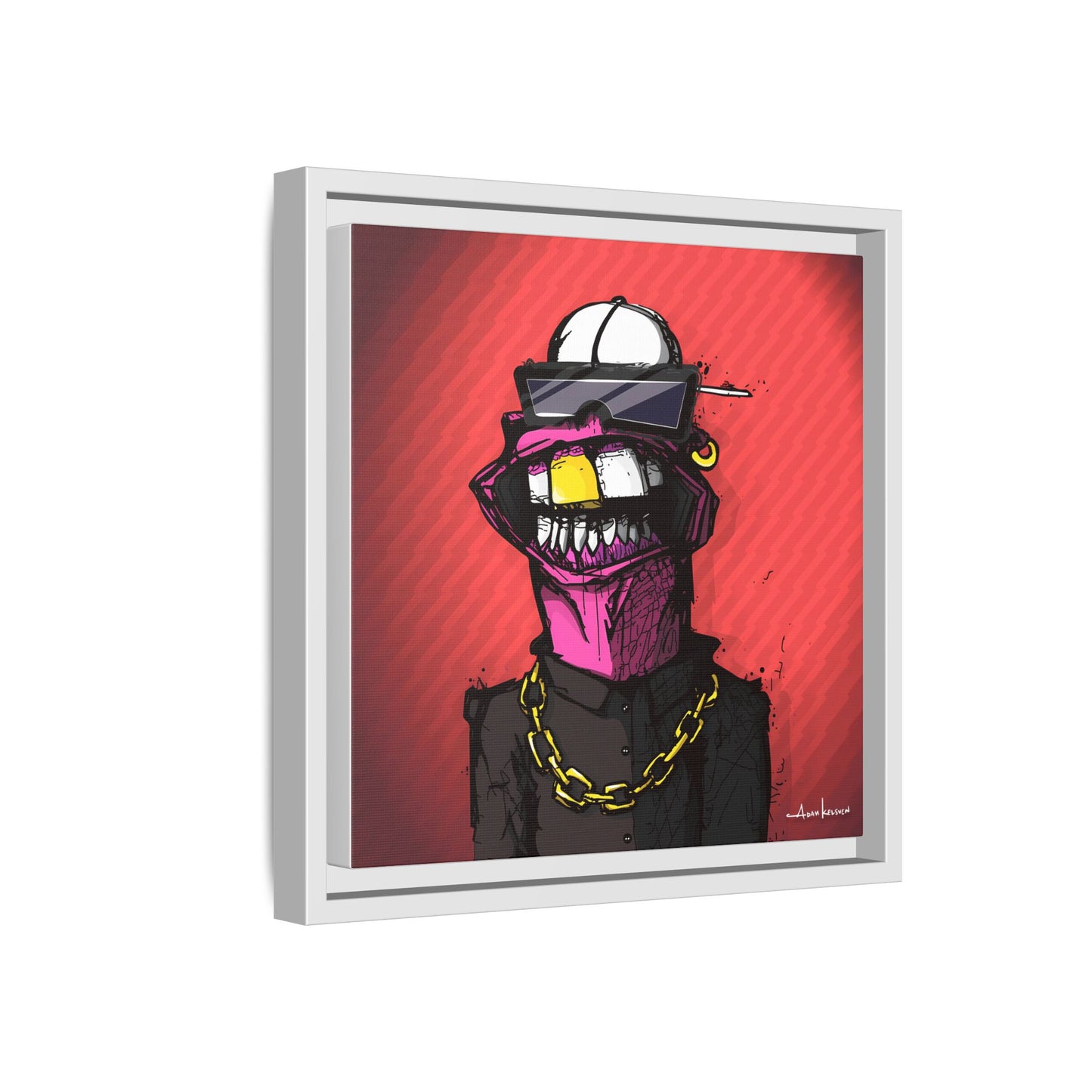 Creep #063 - Gallery Canvas Wraps, Square Frame