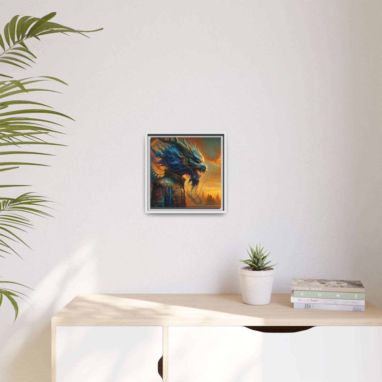 Golden Skies - Gallery Canvas Wrap, Square Frame