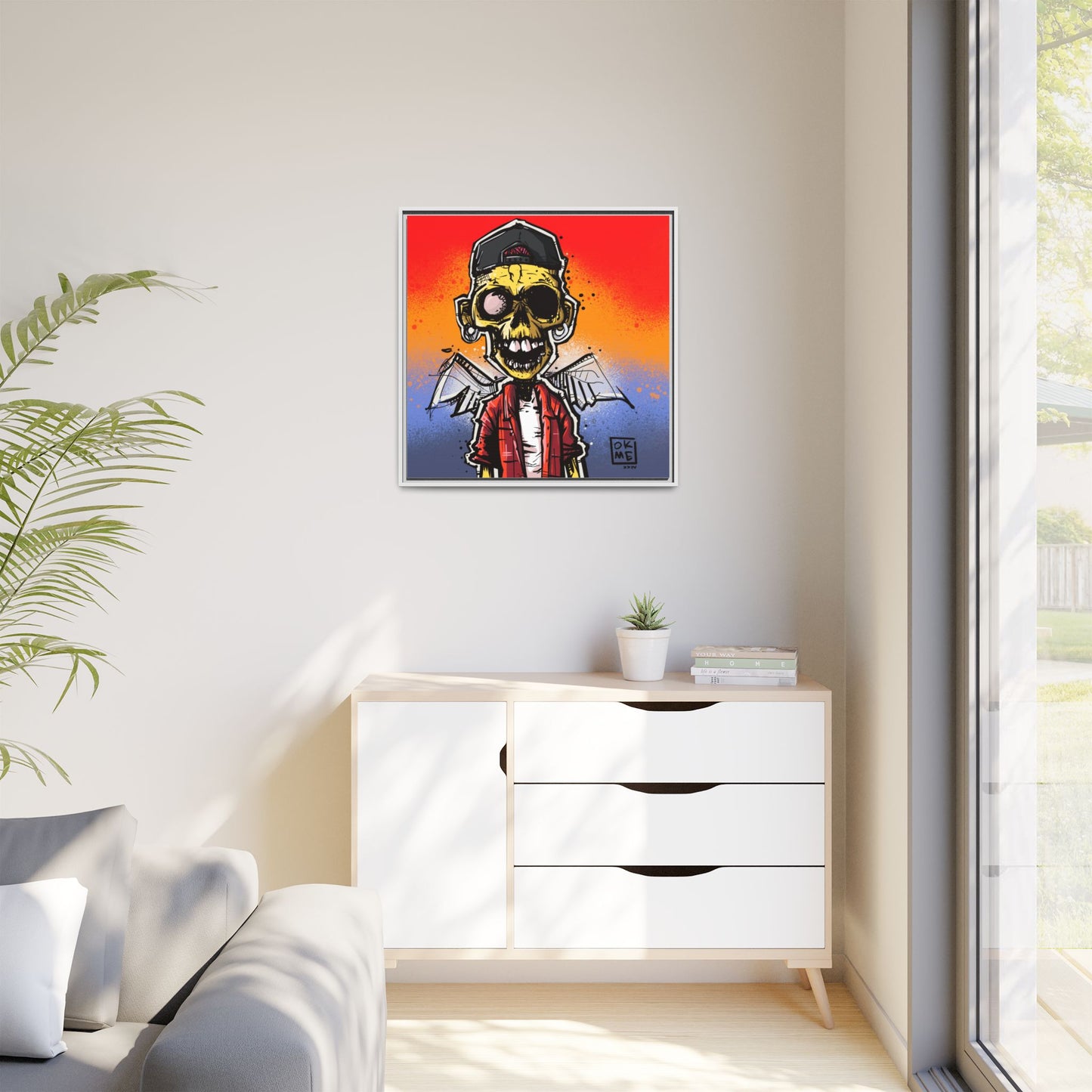 Scapula - Gallery Canvas Wrap, Square Frame