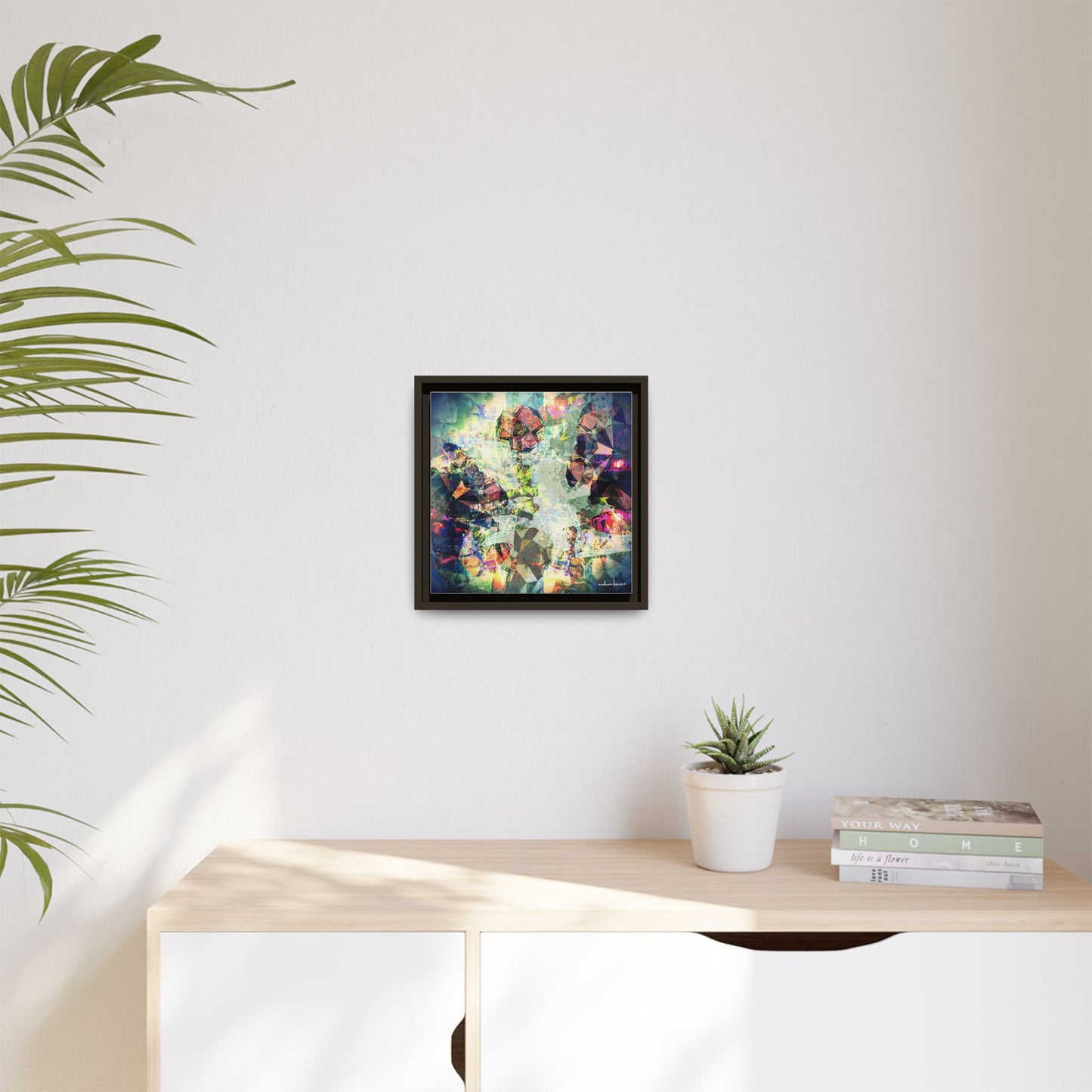 Gentlemanly Conversation - Gallery Canvas Wrap, Square Frame