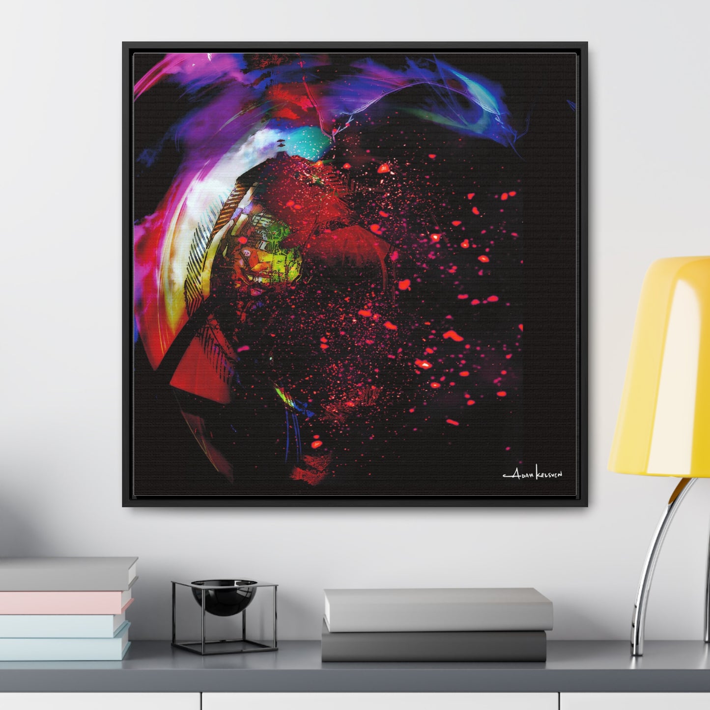Matrices - Canvas Print, Square Frame