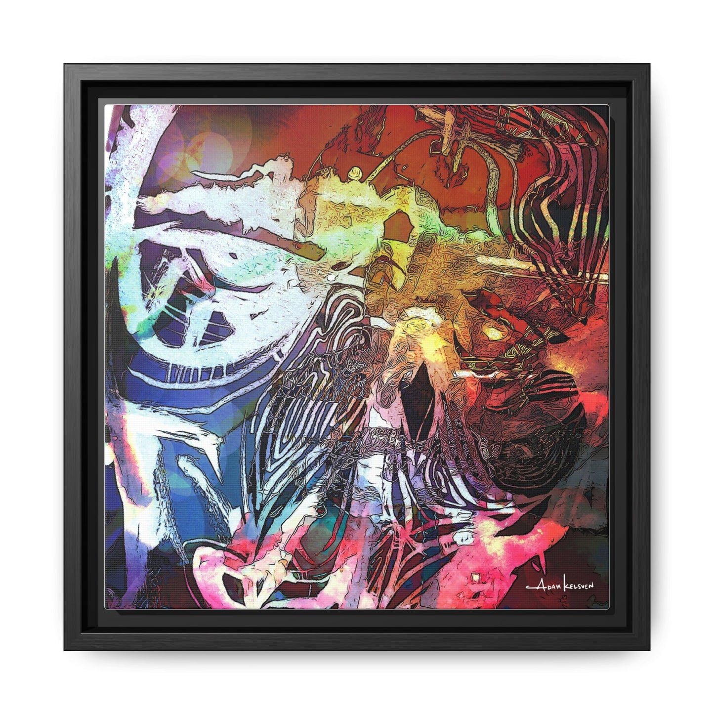 Machine - Gallery Canvas Wrap, Square Frame