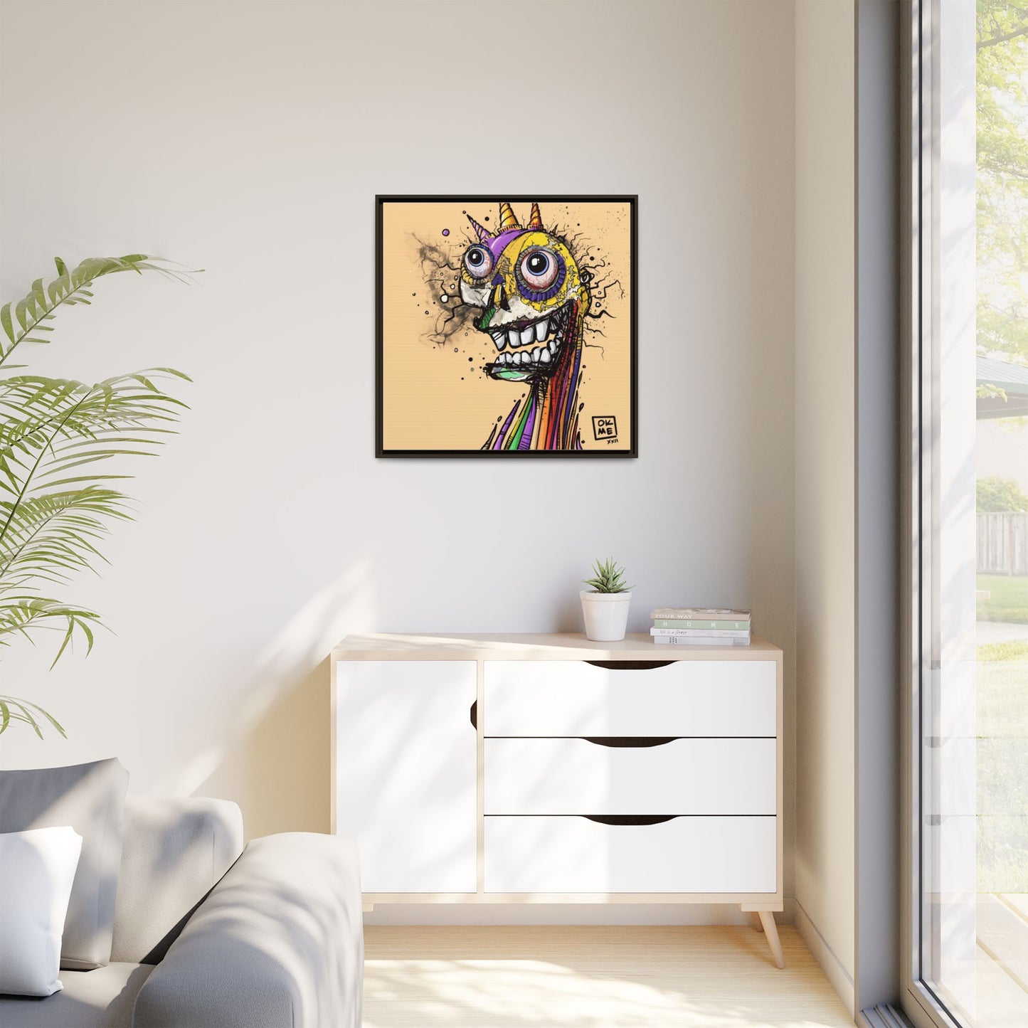 Fanta - Gallery Canvas Wrap, Square Frame