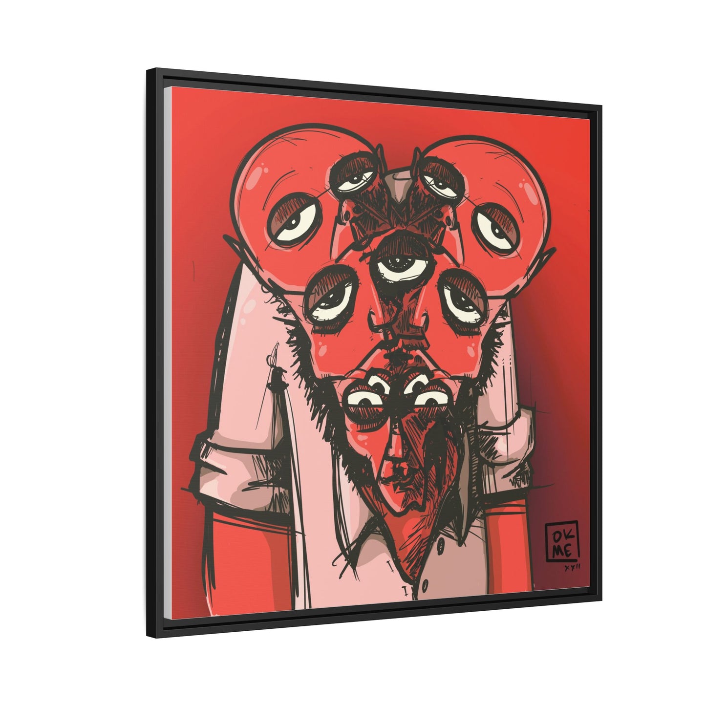 Mern - Gallery Canvas Wrap, Square Frame