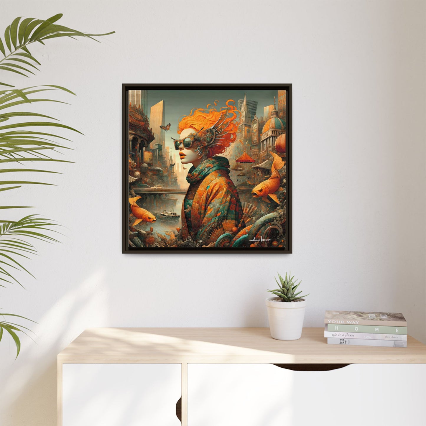 Urban Siren - Gallery Canvas Wrap, Square Frame
