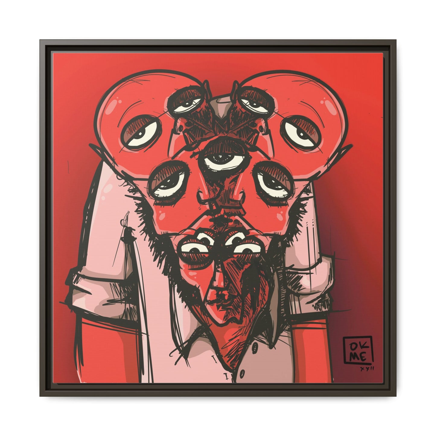 Mern - Gallery Canvas Wrap, Square Frame
