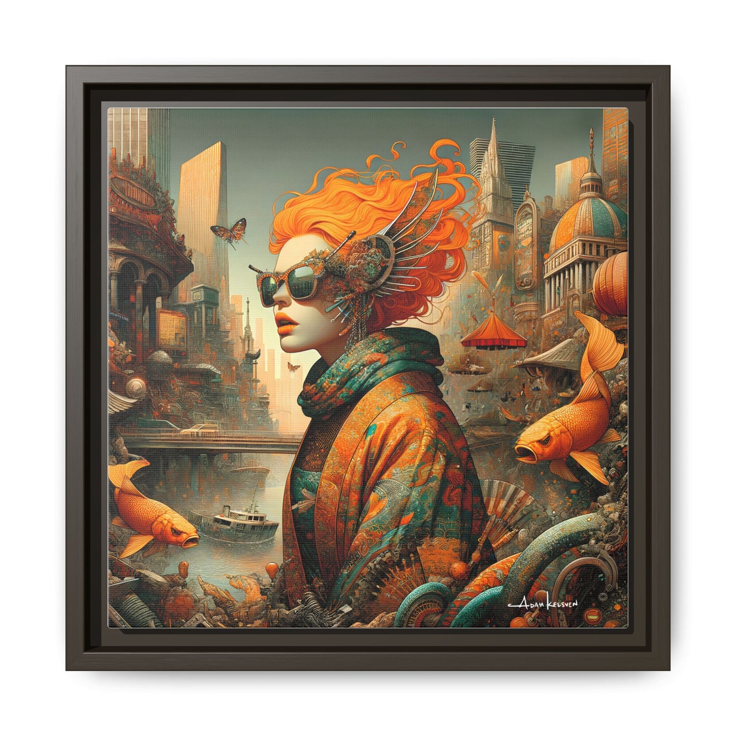 Urban Siren - Gallery Canvas Wrap, Square Frame
