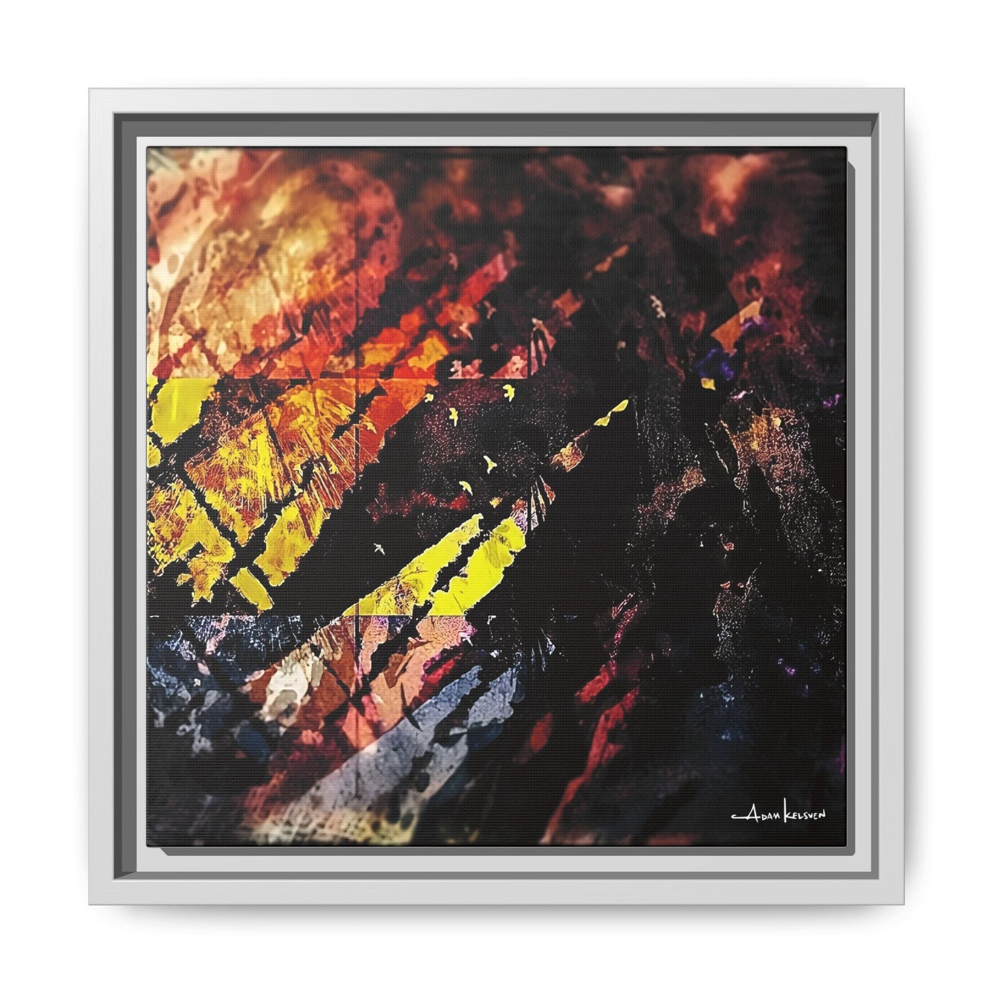 Fjords - Gallery Canvas Wrap, Square Frame
