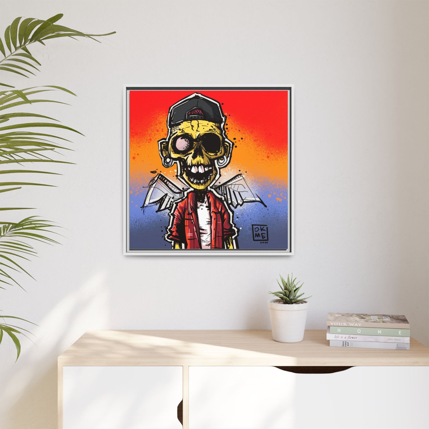 Scapula - Gallery Canvas Wrap, Square Frame